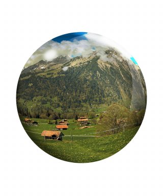 사바이사바이(사바이사바이) 유럽시리즈 크리스탈 문진 스위스 구름모자