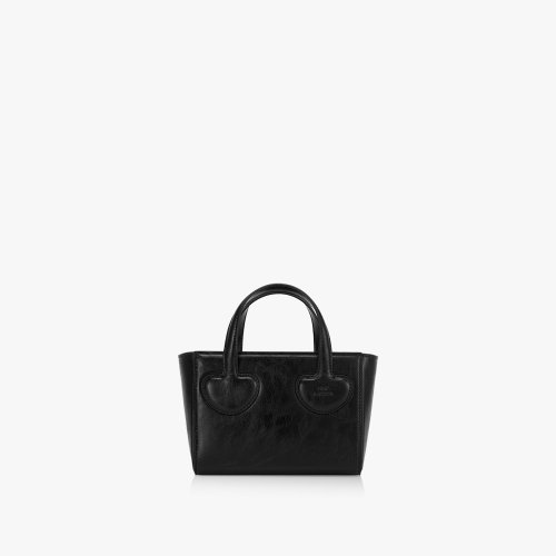 MUSINSA | ファインドカプア Heart Tote Bag 18 Crinkled - Black