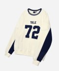 [YALE X MVP] RUGBY COLOR BLOCK CREWNECK IVORY
