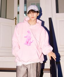 DIN2LS CREATURE HOODIE PINK