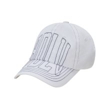 ADLV FRONT STITCH BALL CAP WHITE