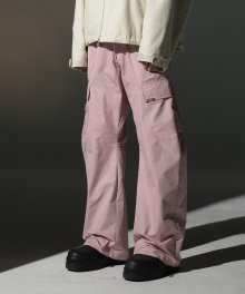 CURVED CARGO TROUSER [PINK]