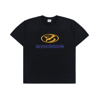 아크메드라비(ACME DE LA VIE) NEW SYMBOL LOGO EMBROIDERY BIO WASHING SHORT SLEEVE T-SHIRT BLACK 상품 이미지