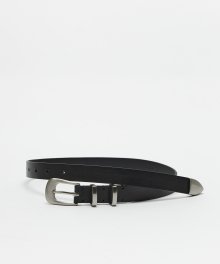 Western Leather Belt (M) - Black