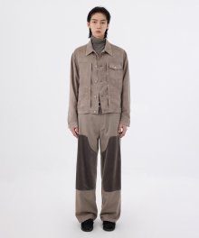 Carpenter Pants - Beige Grey