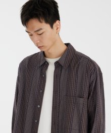 Loosed Shirt - Brown Check