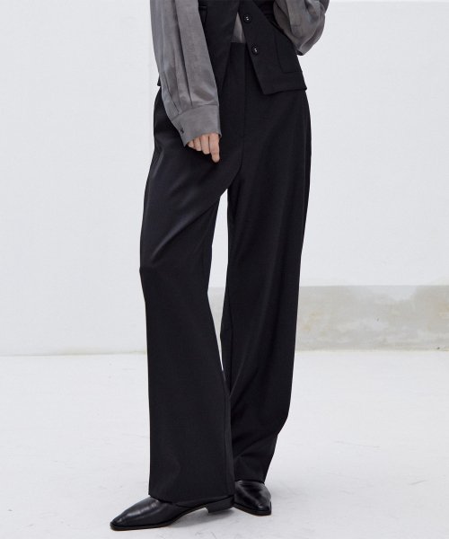 Свободные широкие брюки (Black)