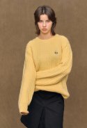 피즈(PHIZ) [헤지스 피즈] 옐로우 하찌 크루넥 스웨터