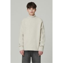 [black label] hairy fox turtle-neck knit CLWAW23003BEL