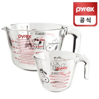 파이렉스(PYREX) 스누피 계량컵 2종 1000ml+250ml