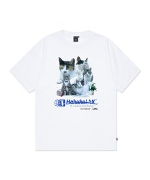 LMC X HAHA HA OFFICE CATS MARKETING TEAM TEE white