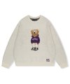 Parody Bear Knit Sweater Ivory
