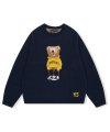 Parody Bear Knit Sweater Navy