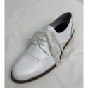 블릭베이크(BLEAKBAKE) Silk lace derby shoes (White)