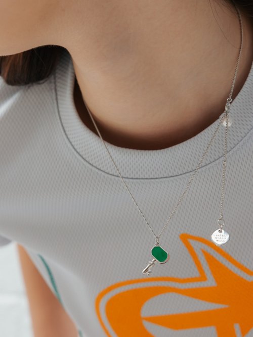 【VINTAGE HOLLYWOOD】Octagon Color Key Necklace★3色 Millenia necklace, Octagon cut, Color gradient, Green, Gold