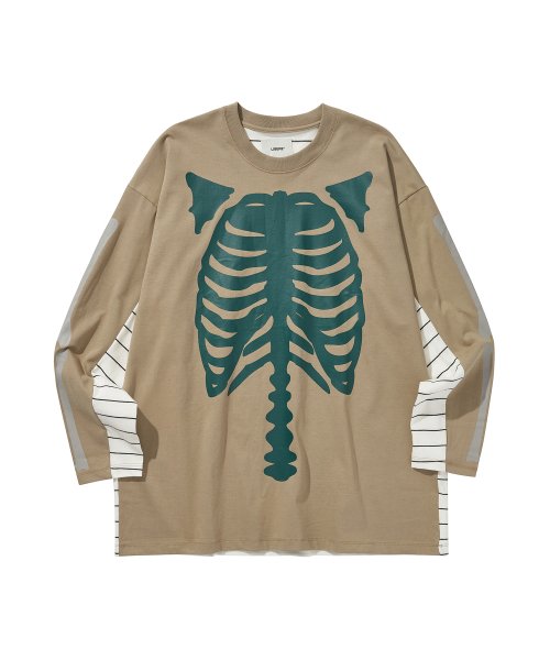 PARADOX BONE SLEEVE TEE / KHAKI