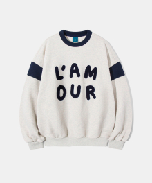 L’AMOUR Boucle Sweatshirt T82 - Oatmeal