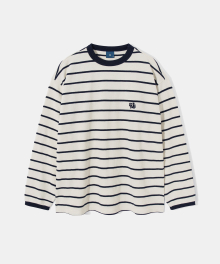 Jacquard Stripe Sweatshirt T85 - Ivory