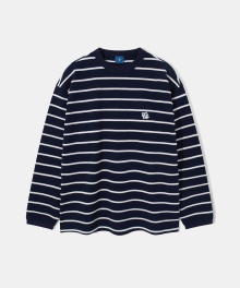 Jacquard Stripe Sweatshirt T85 - Navy