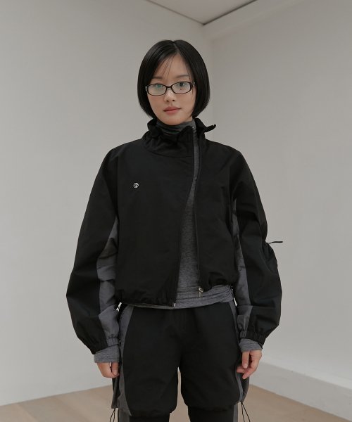 MUSINSA公式 | OHESHIO Windbreaker Jumper (Black)