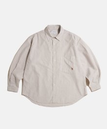 Oxford Over Shirt Brown Stripe