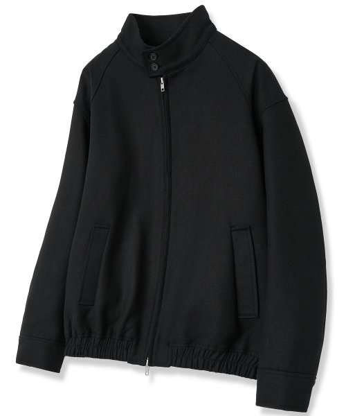 Куртка харрингтон из твила с клапанами [BLACK]