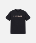 헤드(HEAD) [COOL HEAD] 남여공용 레귤러핏 빅로고 반팔티셔츠 블랙레오파드 JHTDX23421BKM