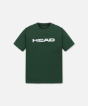 헤드(HEAD) [COOL HEAD] 남여공용 레귤러핏 빅로고 반팔티셔츠 그린화이트 JHTDX23421GRX