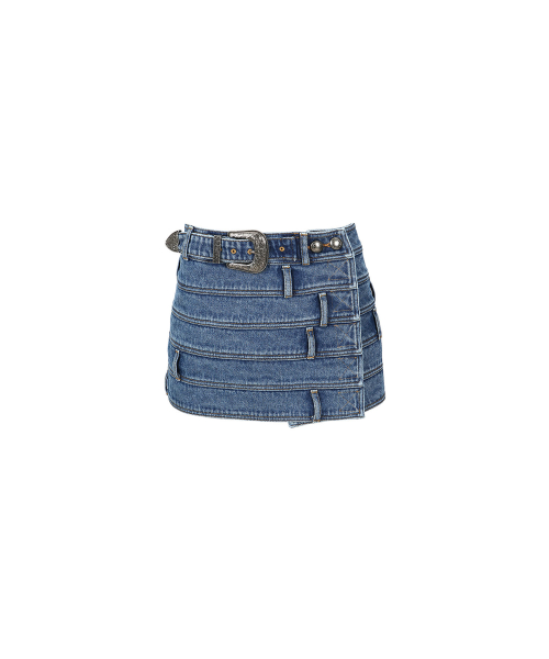 두아 멀티 웨이스트 데님 스커트 apa664w(BLUE)
