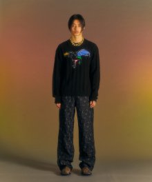 (에센셜) 유니섹스 드래곤 썸머 크루넥 스웨터 atb1041u(BLACK)
