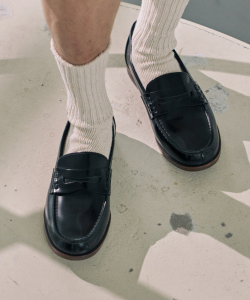 하루타() 남성용 소가죽 프리미엄 페니로퍼 HS-920_BLACK 상품 이미지