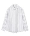 pocket stripe shirt white