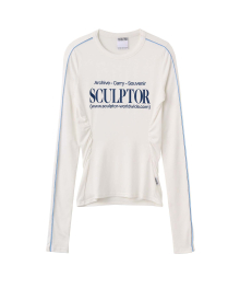 Sports Lettering L/S Tee White