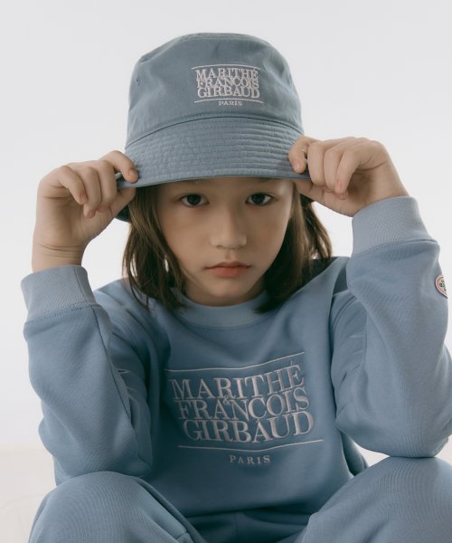 ENFANT CLASSIC LOGO BUCKET HAT ash blue
