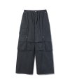 BALLOON FIT CARGO PANTS CHARCOAL