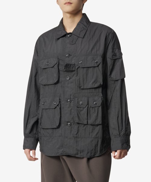 MUSINSA | ENGINEERED GARMENTS Explorer Shirt Jacket - Black / MP229DZ029