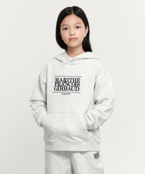 마리떼 키즈 KIDS CLASSIC LOGO HOODIE light heather gray