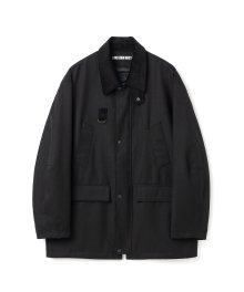 coverall collar jacket black