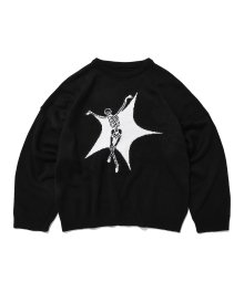 SKULL STAR KNIT [BLACK]