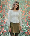 A SQUARE NECK LACE LONG SLEEVE BLOUSE_IVORY