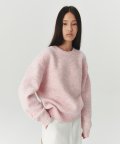 Pullover Round Wool Knit - 2colors