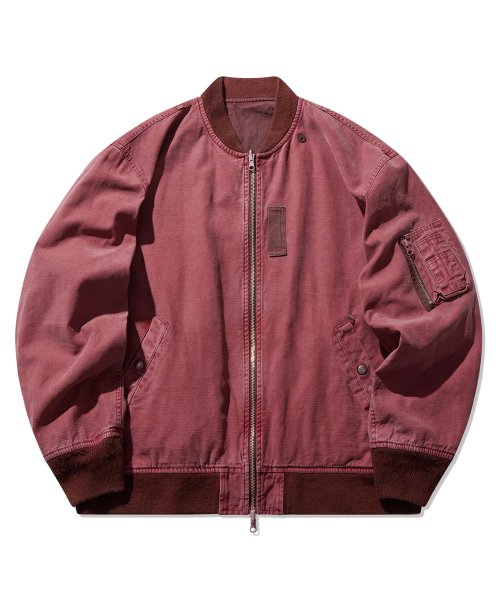 MUSINSA | NAMERCLOTHING PIGMENT FLIGHT JACKET TYPE MA-1 BURGUNDY