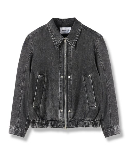 Applique Chasser Denim Jacket Black