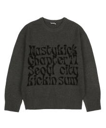 [NK] Kinsum Knit (Charcoal)_K23ZB738