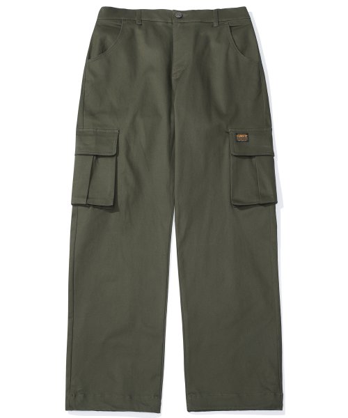 Свободные брюки M-LABEL CP MULTI POCKET LOOSE-FIT PANTS Dark Khaki