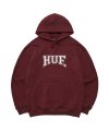 SOLID ARCH LOGO PULLOVER HOODIE [BURGUNDY]