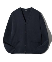 BASIC KNIT CARDIGAN (NAVY) [LRSFCGK714M]