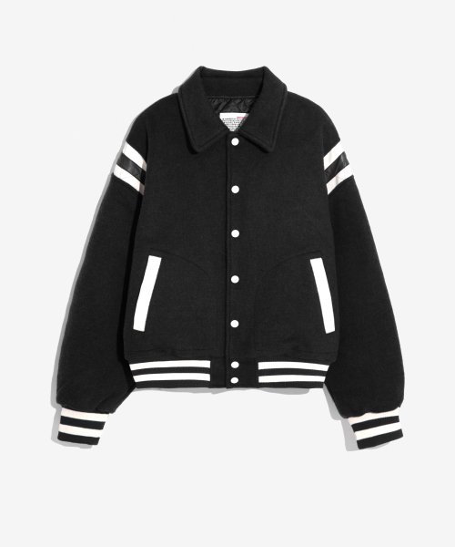 MUSINSA公式 | BIRTHDAYSUIT 80S STADIUM JACKET (BLACK)