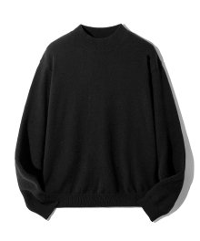 MOCKNECK RECYCLE POLY KNIT (BLACK) [LRSFCTK708M]