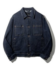 DENIM TRUKER SETUP JACKET (INDIGO BLUE) [LRSFCUD711M]